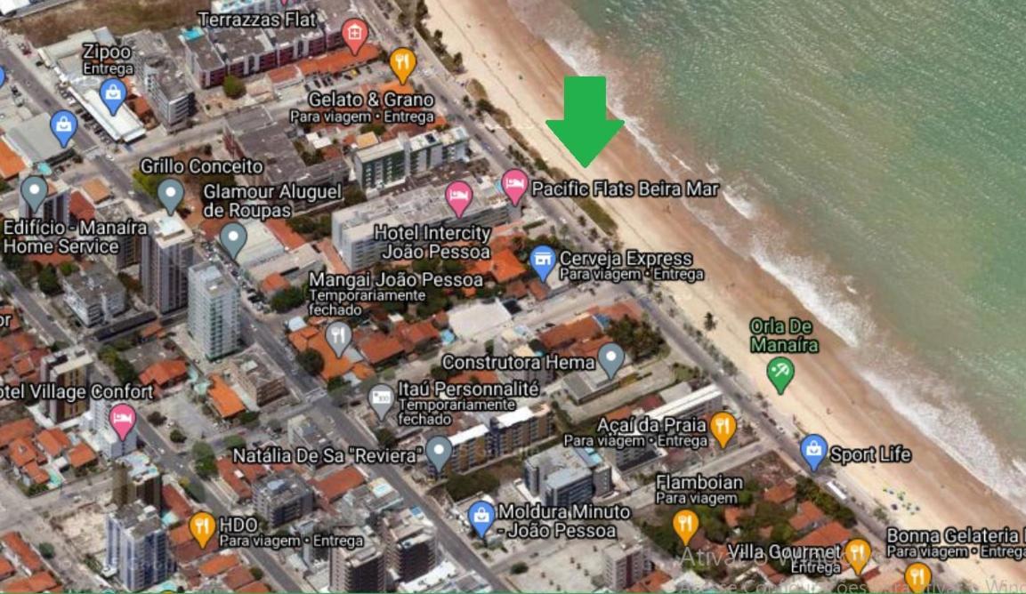 Pé na areia em Manaíra! Diária em apartamento de 2 quartos na beira-mar! Apartamento João Pessoa Exterior foto